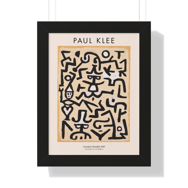 Paul Klee - Comedians' Handbill - Framed Print