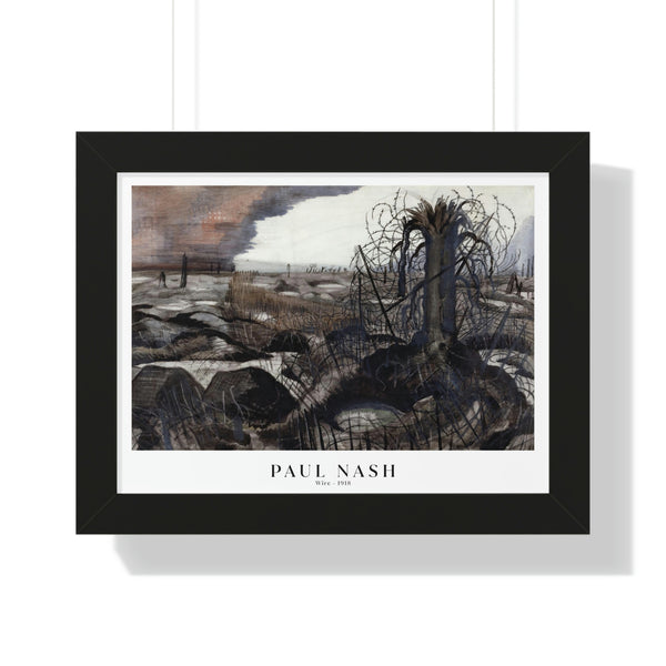 Paul Nash - Wire - Framed Print