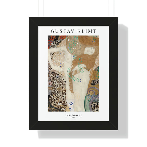 Gustav Klimt - Water Serpents I - Framed Print