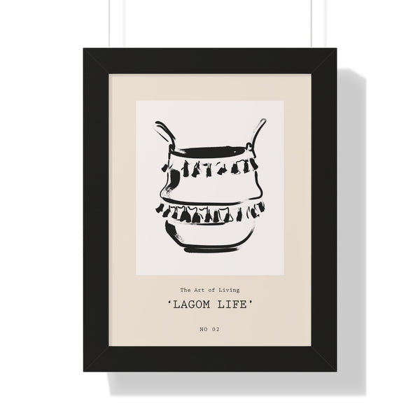 Lagom Life No 02 - Framed Print