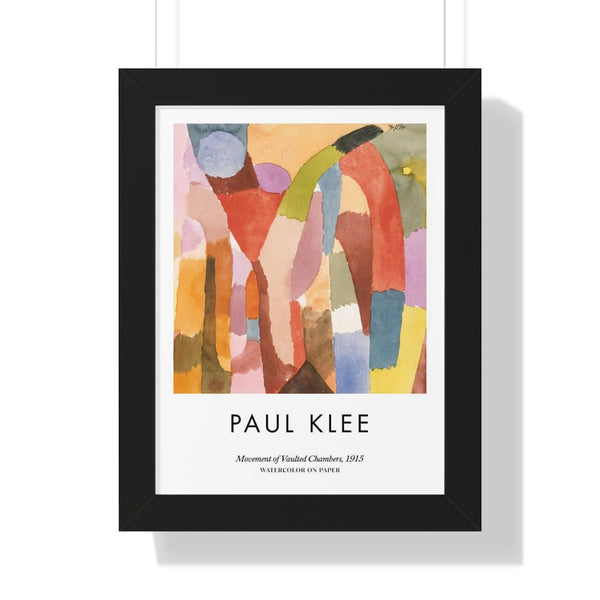 Paul Klee - Movement of Vaulted Chambers - Framed Print