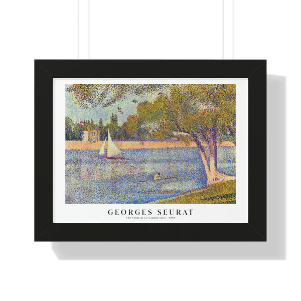 Georges Seurat - The Seine at La Grande Jatte - Framed Print