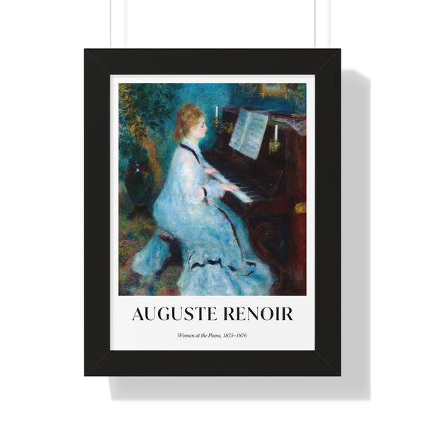 Pierre-Auguste Renoir - Woman at the Piano - Framed Print