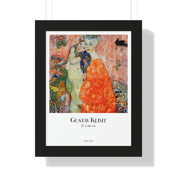 Gustav Klimt - The Girlfriends - Framed Print