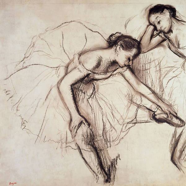 Two dancers resting, 1896 - Art Print