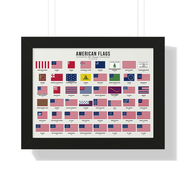 American Flags - Framed Print