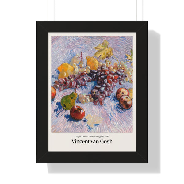 Van Gogh - Grapes, Lemons, Pears, and Apples - Framed Print