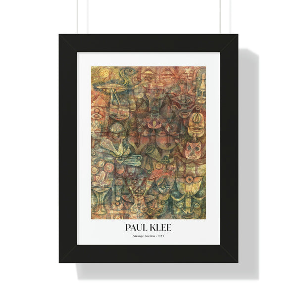 Paul Klee - Strange Garden - Framed Print