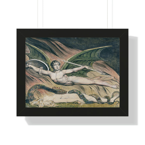 William Blake - Satan Exulting over Eve - Framed Print