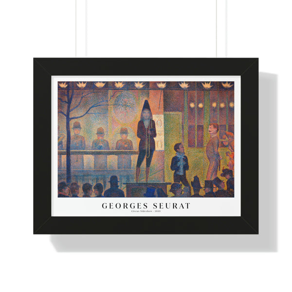 Georges Seurat - Circus Sideshow - Framed Print