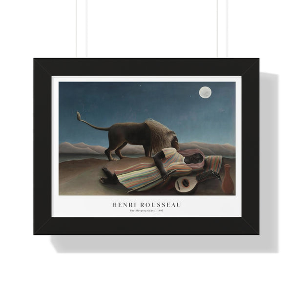 Henri Rousseau - The Sleeping Gypsy - Framed Print