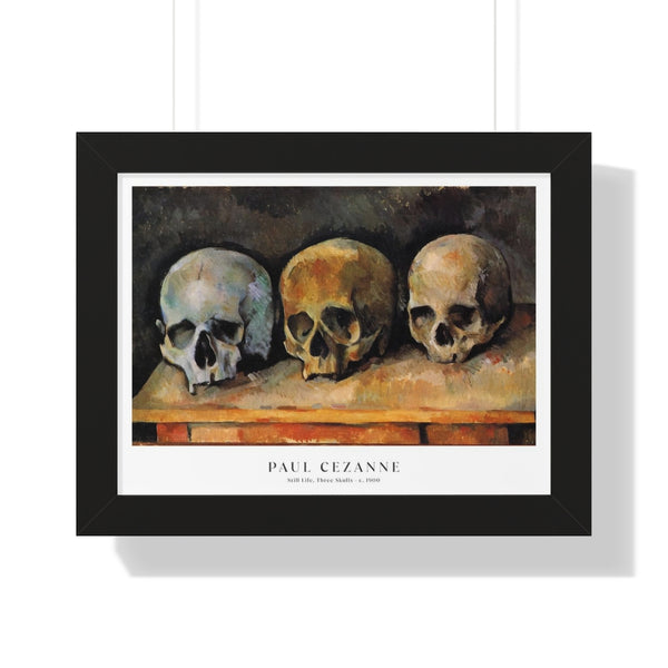 Paul Cézanne - The Three Skulls - Framed Print