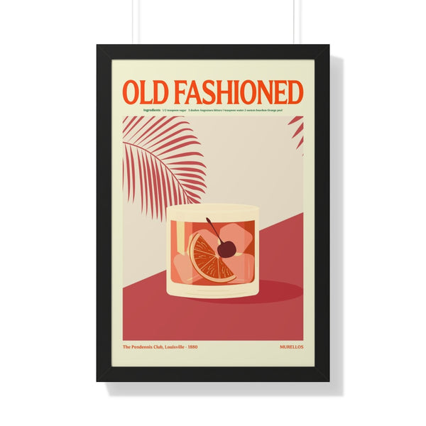 Old Fashioned Cocktail - Framed Print