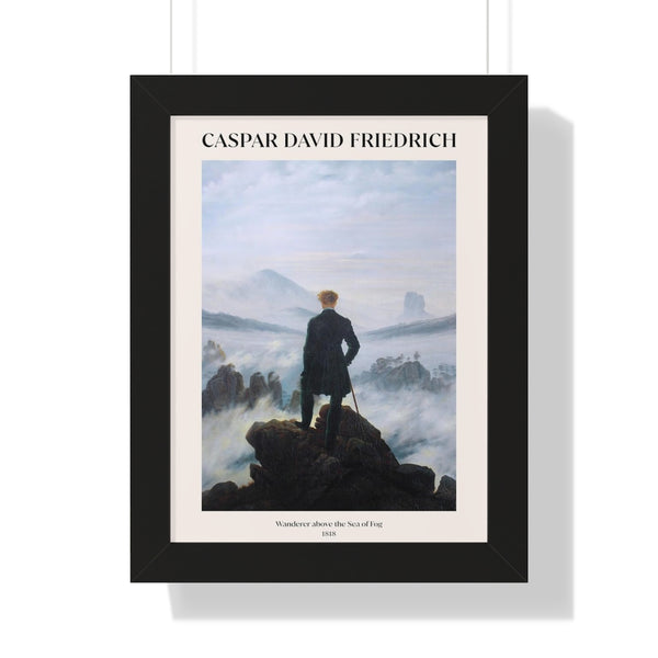 Caspar David Friedrich - Wanderer above the Sea of Fog - Framed Print