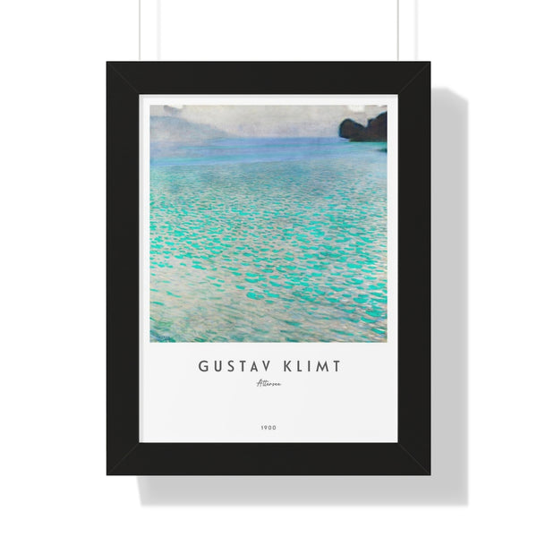 Gustav Klimt - Attersee - Framed Print