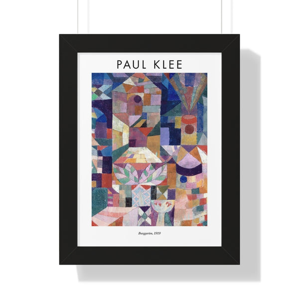 Paul Klee - Burggarten - Framed Print