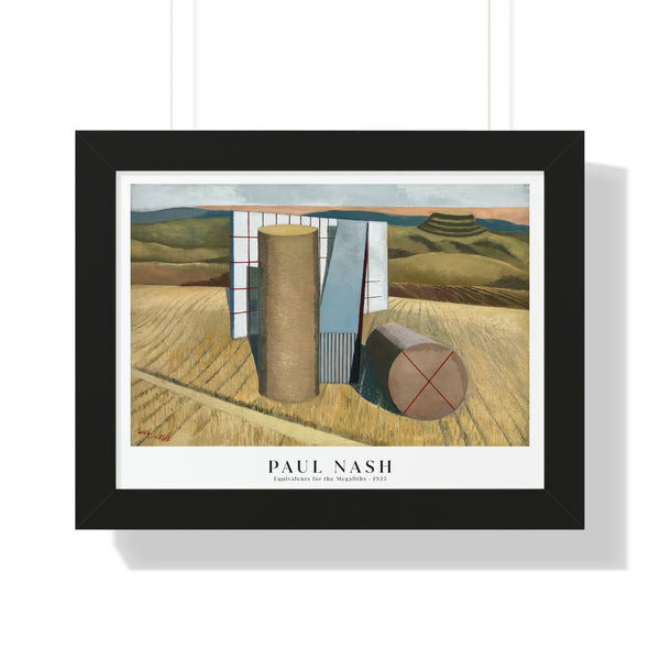 Paul Nash - Equivalents for the Megaliths - Framed Print
