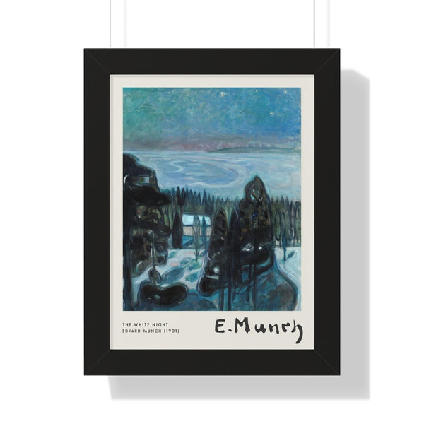 Edvard Munch - The White Night - Framed Print