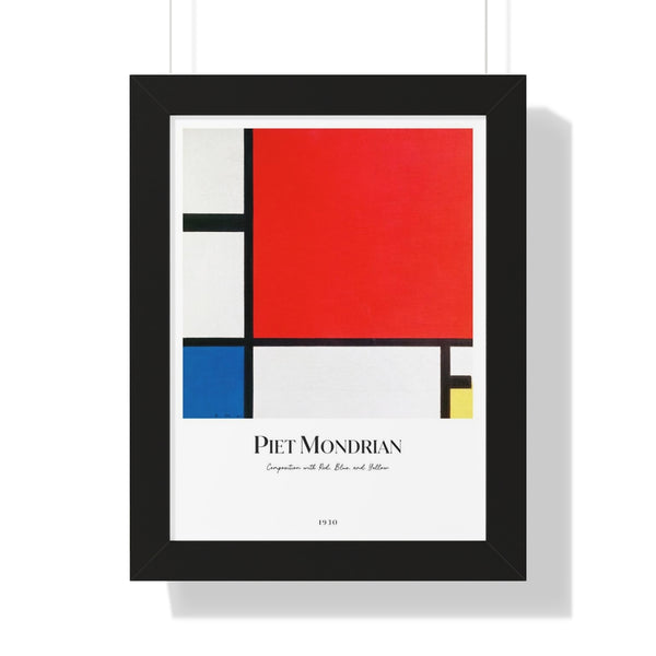 Piet Mondrian - Composition with Red, Blue, and Yellow - Framed Print