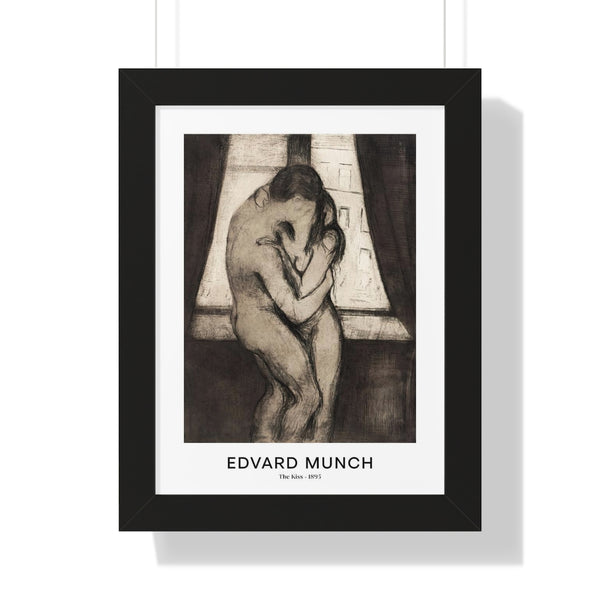 Edvard Munch - The Kiss - Framed Print