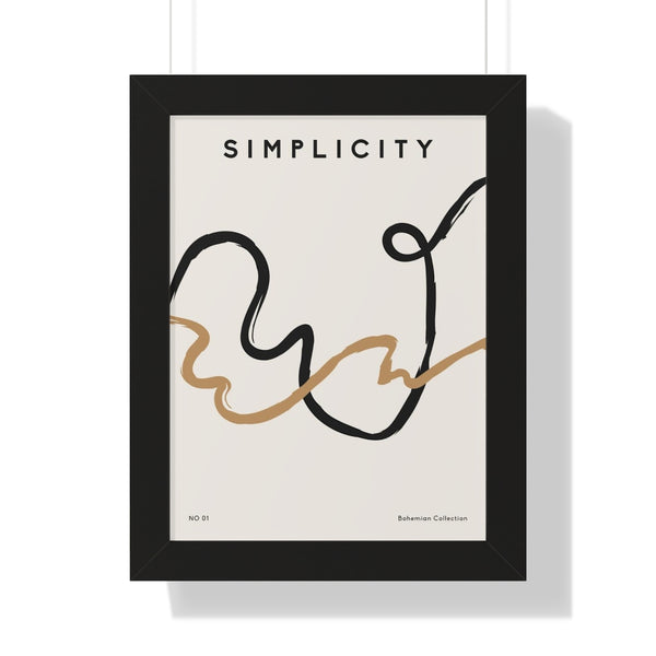 Simplicity No 01 - Framed Print