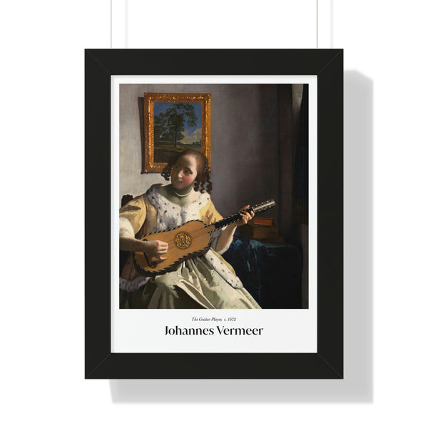 Johannes Vermeer - The Guitar Player - Framed Print
