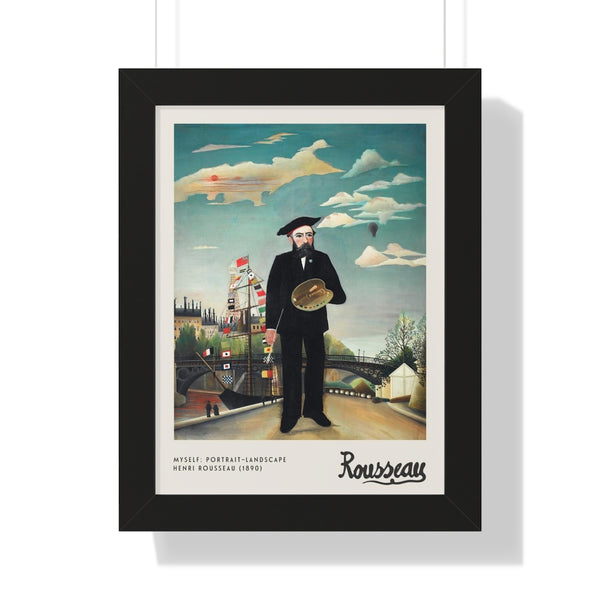 Henri Rousseau - Myself: Portrait - Landscape - Framed Print