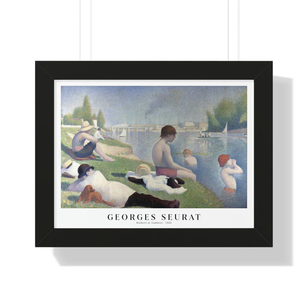 Georges Seurat - Bathers at Asnières - Framed Print