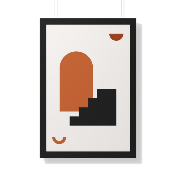 Minimal Geometric Composition No 5 - Framed Print