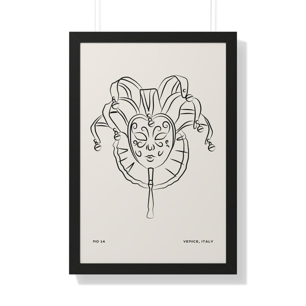 Venice Carnival mask No 14 - Framed Print