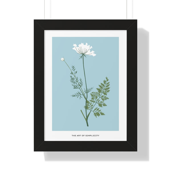 Fleur blanche - Framed Print