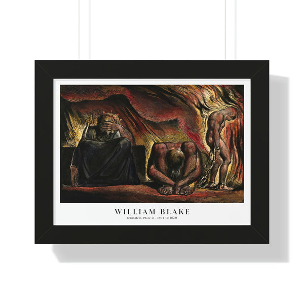 William Blake - Jerusalem, Plate 51 - Framed Print