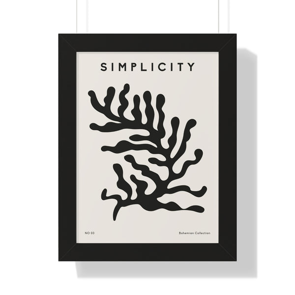 Simplicity No 03 - Framed Print