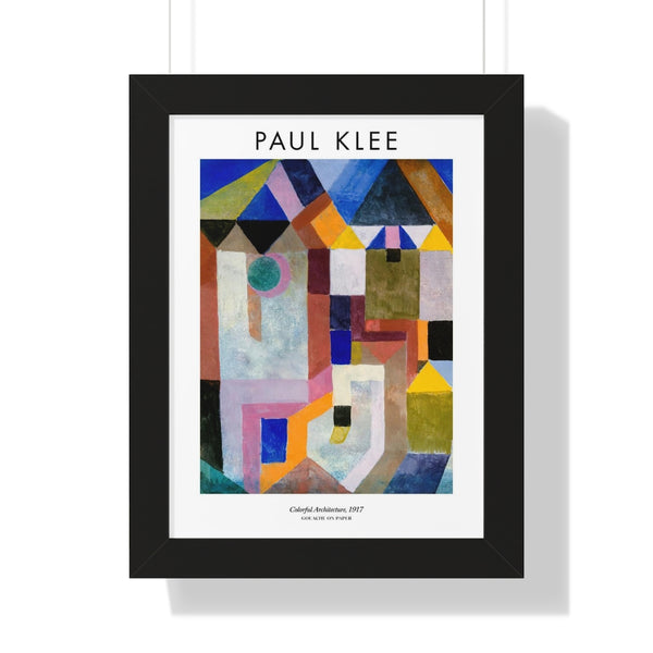 Paul Klee - Colorful Architecture - Framed Print