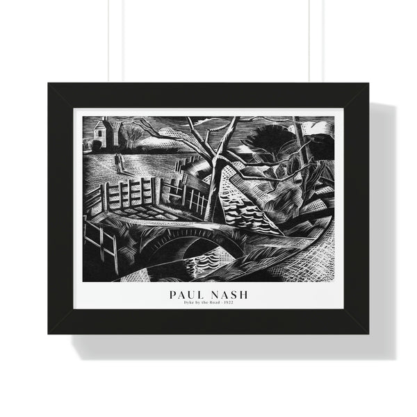 Paul Nash - Dyke by the Road - Framed Print