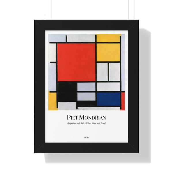 Piet Mondrian - Composition with Red, Yellow, Blue, and Black - Framed Print