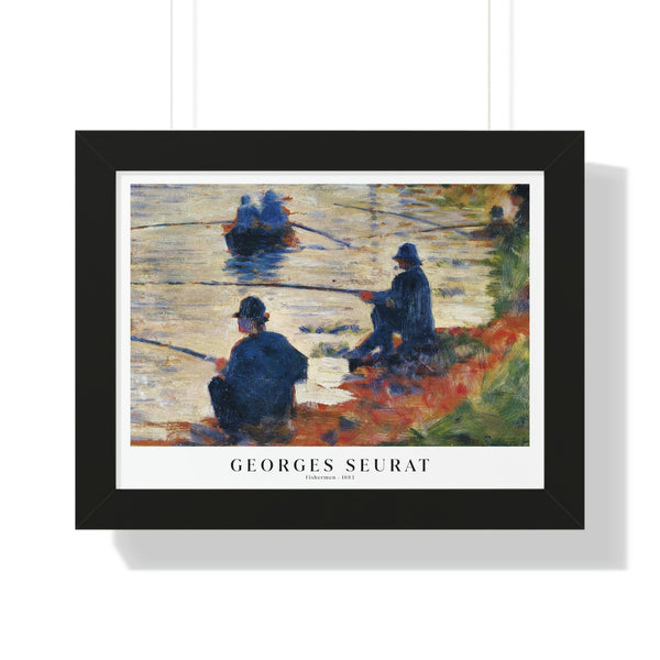 Georges Seurat - Fishermen - Framed Print