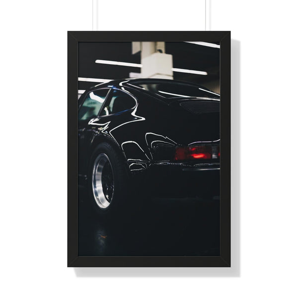 Black Porsche 911 - Framed Print