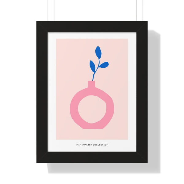 Pink Vase No 1 - Framed Print