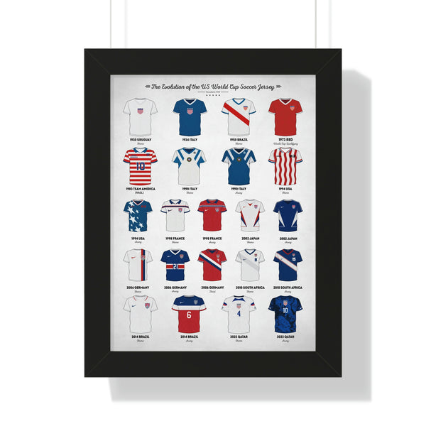 US World Cup Soccer Jersey - Framed Print
