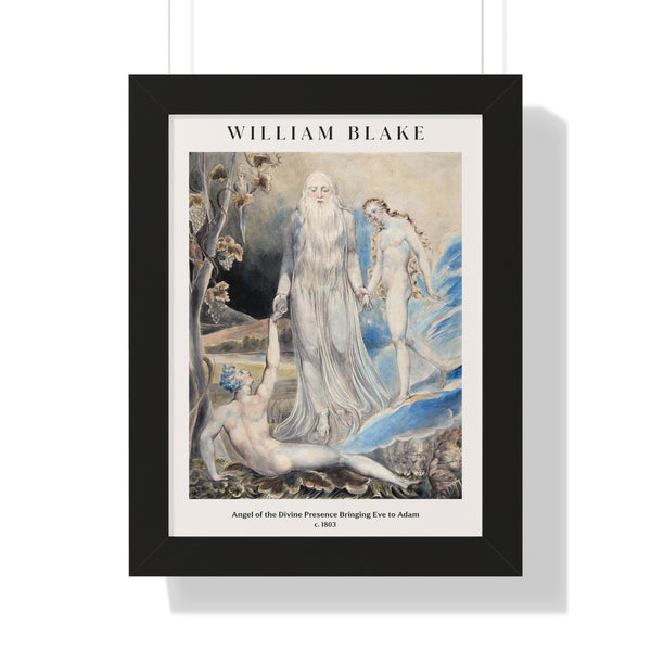 William Blake - Angel of the Divine Presence Bringing Eve to Adam - Framed Print