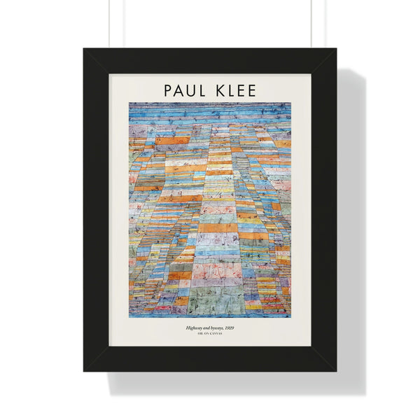 Paul Klee - Highway and Byways - Framed Print