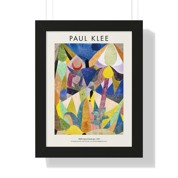 Paul Klee - Mild Tropical Landscape - Framed Print