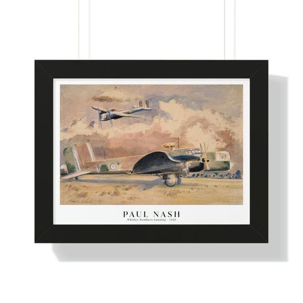 Paul Nash - Whitley Bombers Sunning - Framed Print