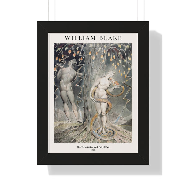 William Blake - The Temptation and Fall of Eve - Framed Print