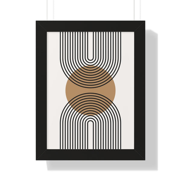 Retro Shapes No3 - Framed Print