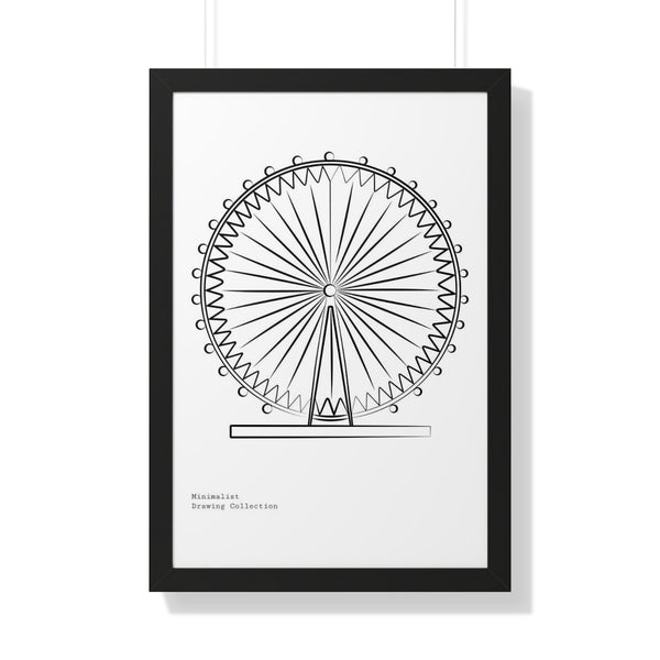 London Eye Illustration - Framed Print