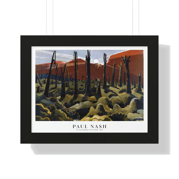Paul Nash - We are making a new world - Framed Print