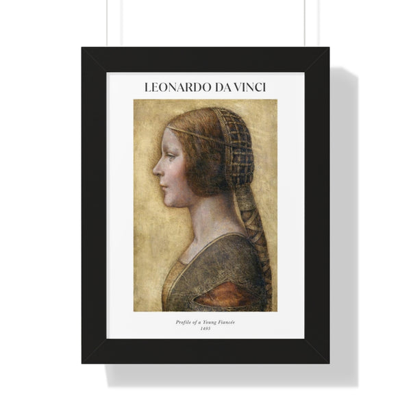 Leonardo da Vinci - Profile of a Young Fiancée - Framed Print