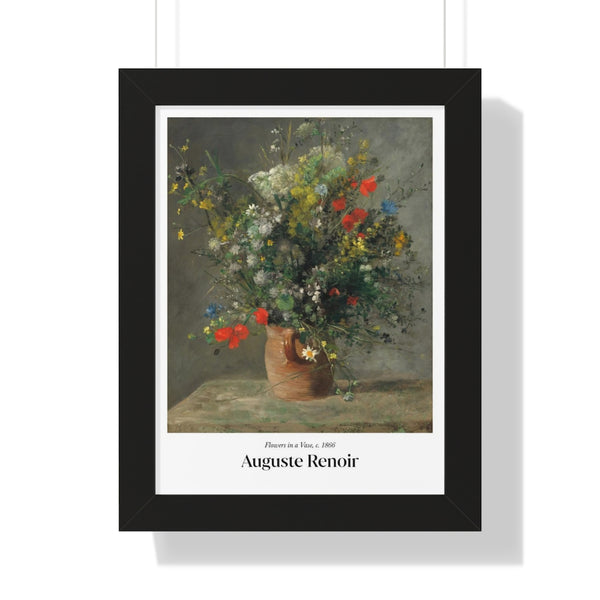 Pierre-Auguste Renoir - Flowers in a Vase - Framed Print